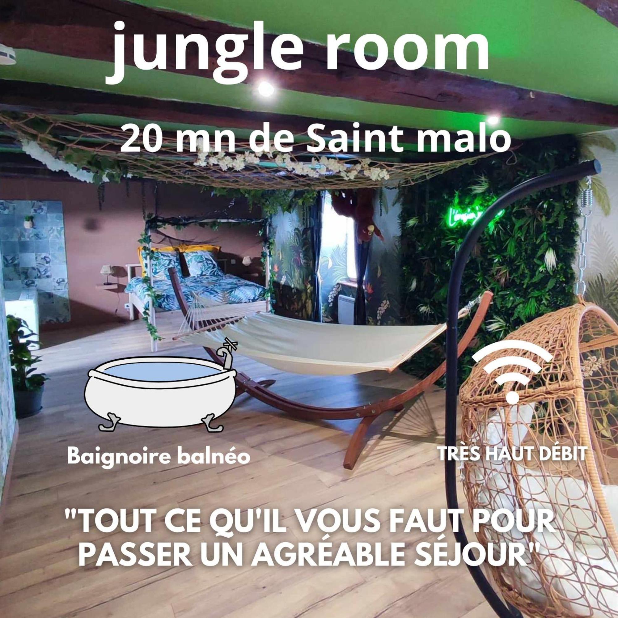 L'Evasion Jungle Apartman Saint-Pierre-de-Plesguen Kültér fotó